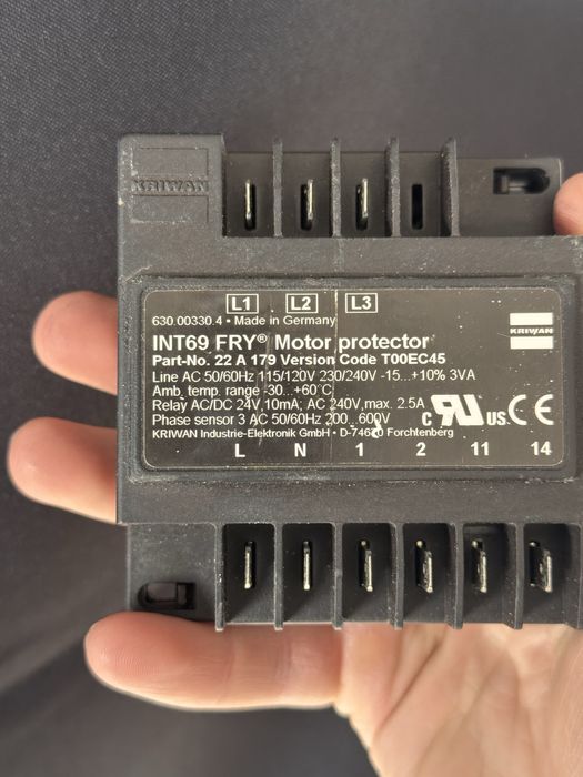 KRiWAN INT69 FRY Motor Protector під Frascold компресор