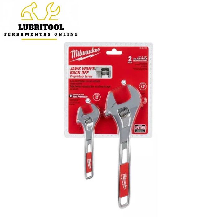 MILWAUKEE Jogo 2x Chaves Crescentes Inglesas 227400 | NOVOS