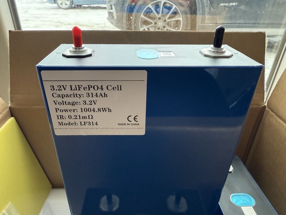 Eve 314ah 3.2v Lifepo4 ячейки Єва іві eva залізофосфат акумулятори