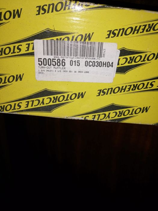 Tubo de escape de mota novo