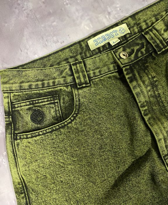 Spodnie Polar Skate Co. Big Boy Jeans - Green Black