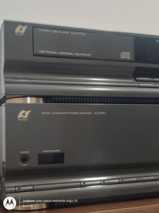 Zestaw Sansui: Wzmacniacz A-E970 + Odtwarzacz CD-E770 | Vintage / Made in Japan