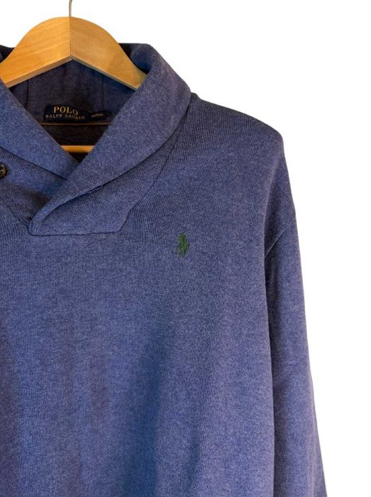 Bluza z golfem Ralph Lauren niebieska