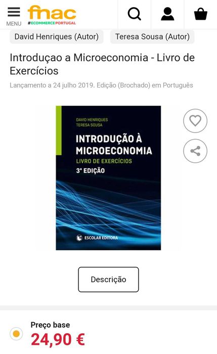Introdução à Microeconomia - Livro de Exercícios 3° Edição
