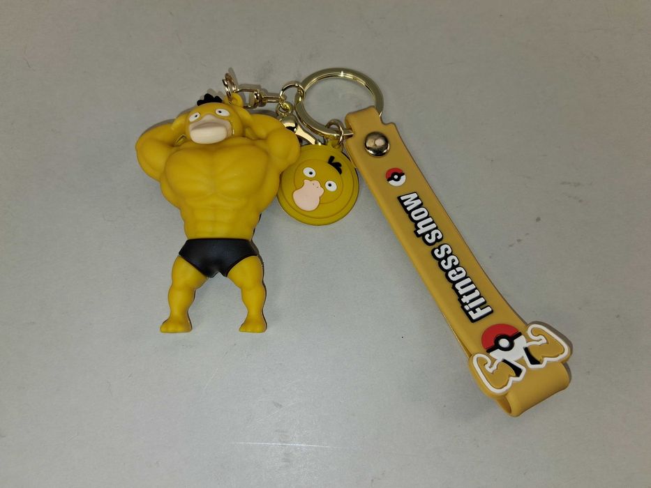 W234 Unikalny Brelok Z Figurką Pokemon Psyduck i Paska Fitness Show