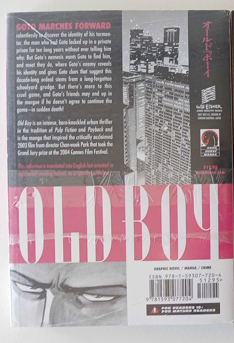 Old Boy, Vol. 6. LACRADO. Mangá em Inglês, Tsuchiya e Minegishi