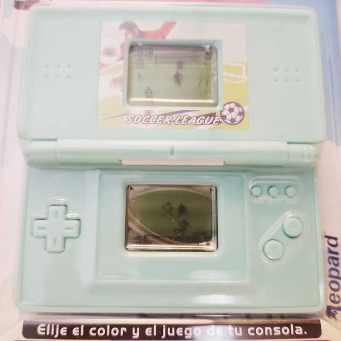 Consola GameGo com duplo ecrãn jogo Soccer League
