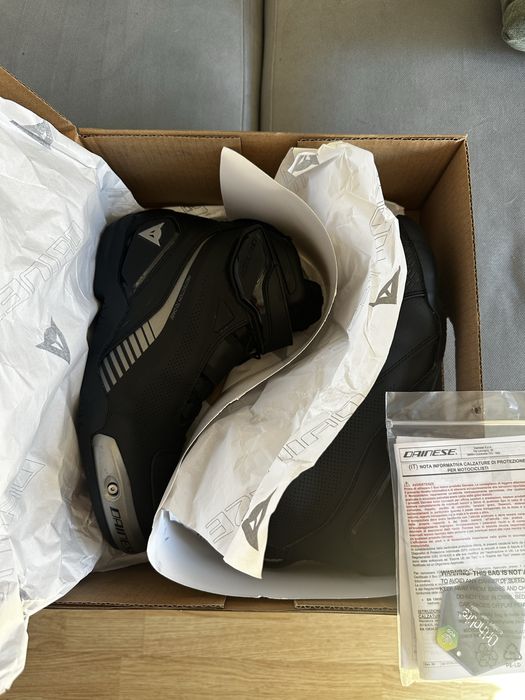 Dainese Superya Shoes Black Tamanho 44 Como Novas + Fatura