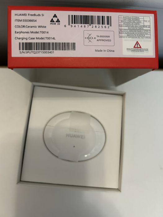 Sluchawki bezprzewodowe Huawei FreeBuds 5i białe