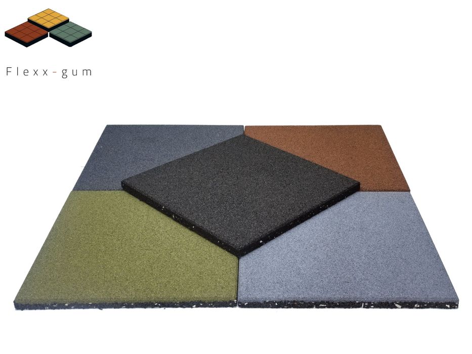 Płyty gumowe bezpieczna nawierzchni granulat SBR 50x50x2,5 cm