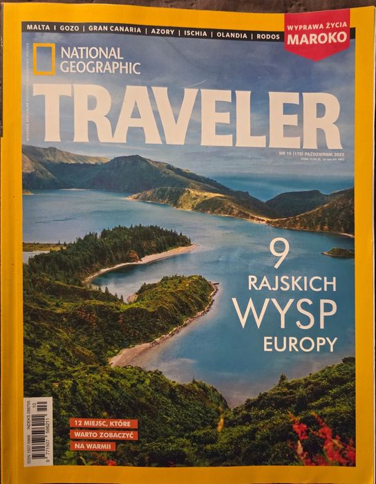 Pismo National Geographic Traveler 9 rajskich wysp Europy