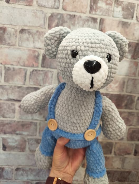 Mis miś misiu na szydełku dostępny od ręki handmade na prezent