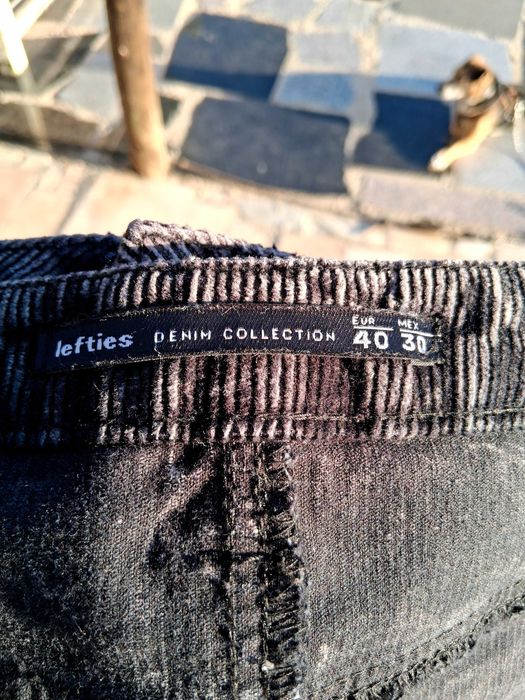 Calça Lefties,com blusa MNG.