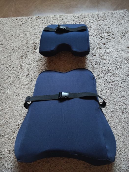 Zestaw podparcia kręgosłupa memory foam, poduszka lędźwiowa i szyjna