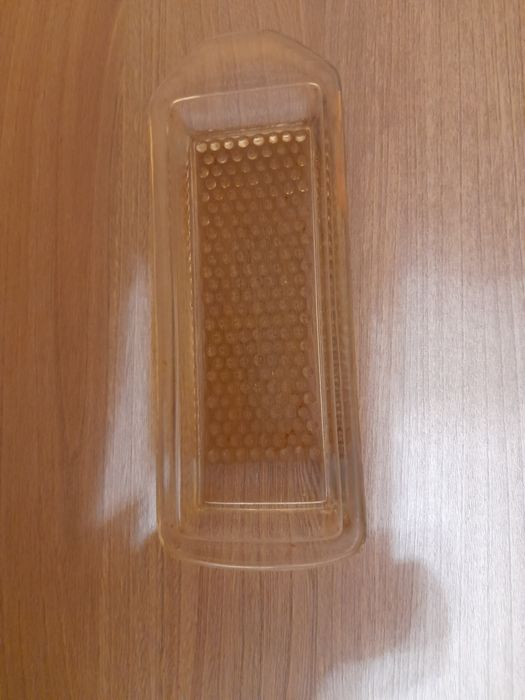 Stara szklana tarka z PRL