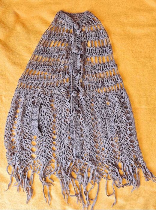 Пончо ручная работа эксклюзив