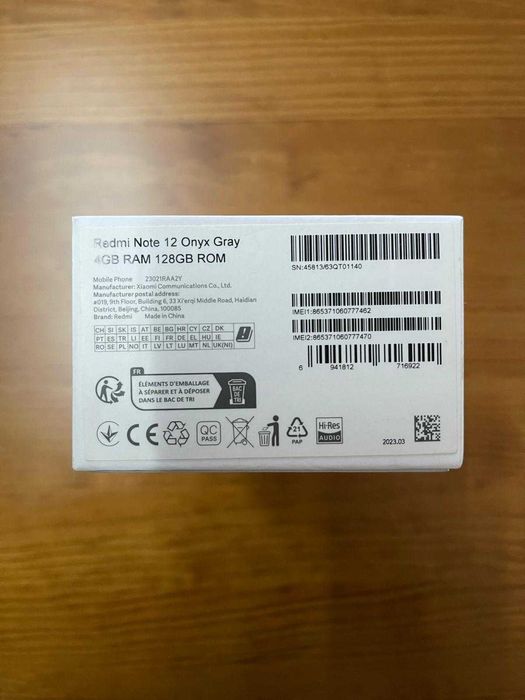 Telemóvel XIAOMI Redmi Note 12