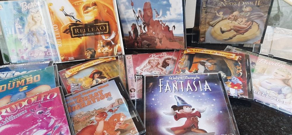 DVDS  para entreter as crianças