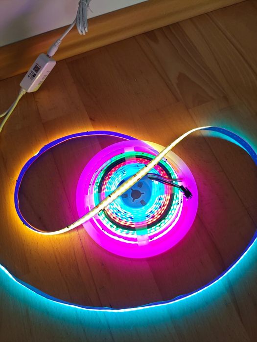 TAŚMA LED 5M COB NEON RGBIC 576 LED/M WS2811 rolka 10mm kolorowa IP20