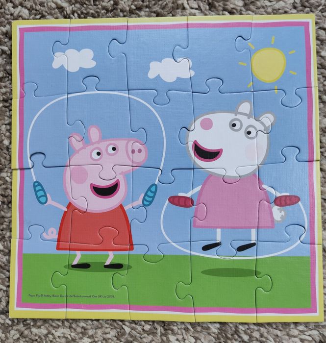 Świnka Peppa puzzle 3w1, które rosną z dzieckiem