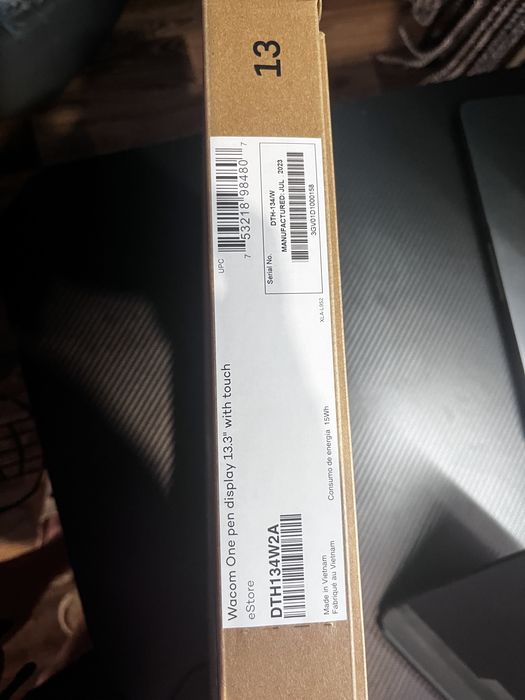 Графічний планшет Wacom one 13 touch