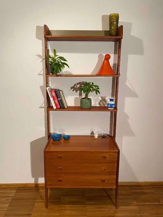 Skandynawski regał vintage teak