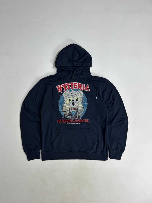 Худі Hysteric Glamour iron maiden bear headache medicine hoodie кофта