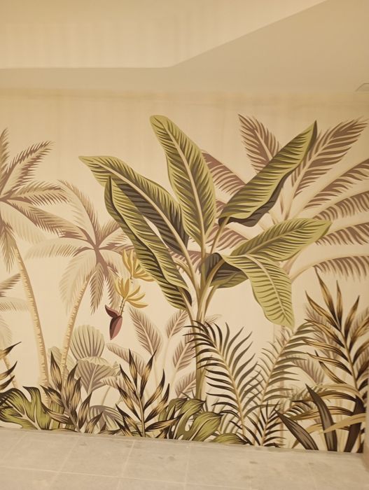 Decoração c/ papel de parede.