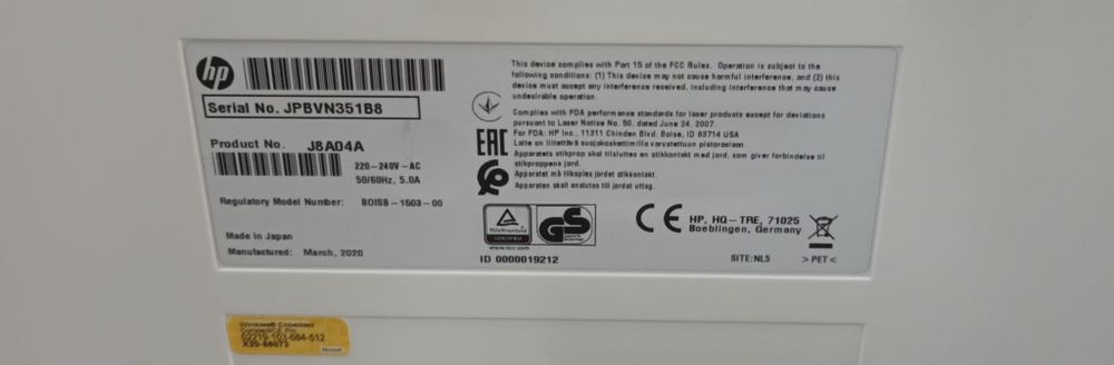 HP Color LaserJet Enterprise M653 . Para Peças
