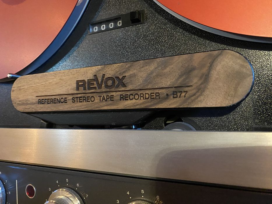 Revox B77 nakladki ozdobne - osłona glowic, nożyk do taśmy.