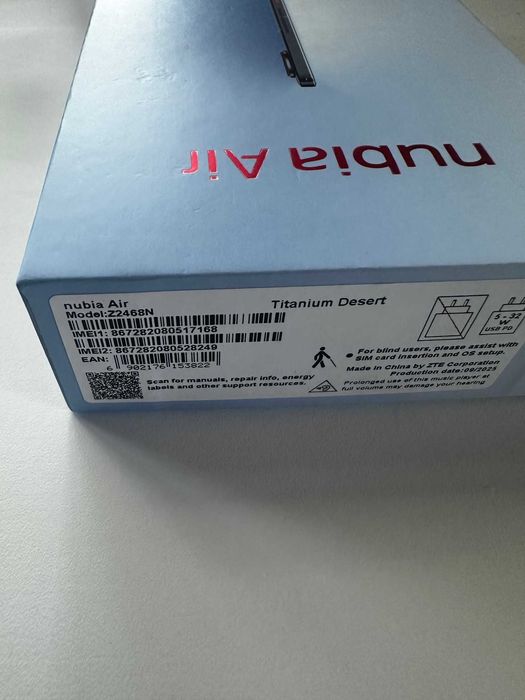 Nubia Air Titanium Desert