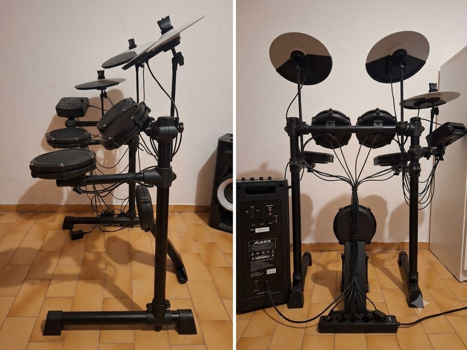 Bateria Eletrônica Alesis Debut Kit (Peles Mesh) - Completa c