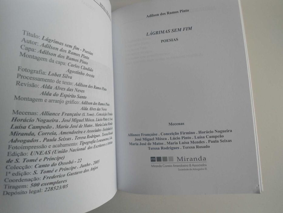 Lágrimas sem fim por Adilson dos Ramos Pinto