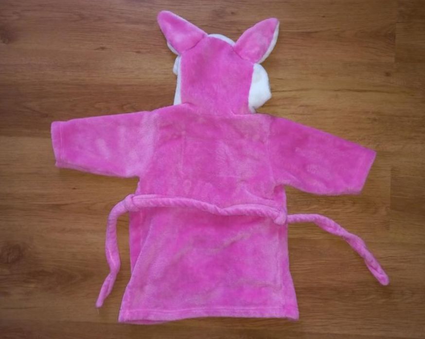 Банный халат зайчик размер 9 12 18 мес 74-80 см