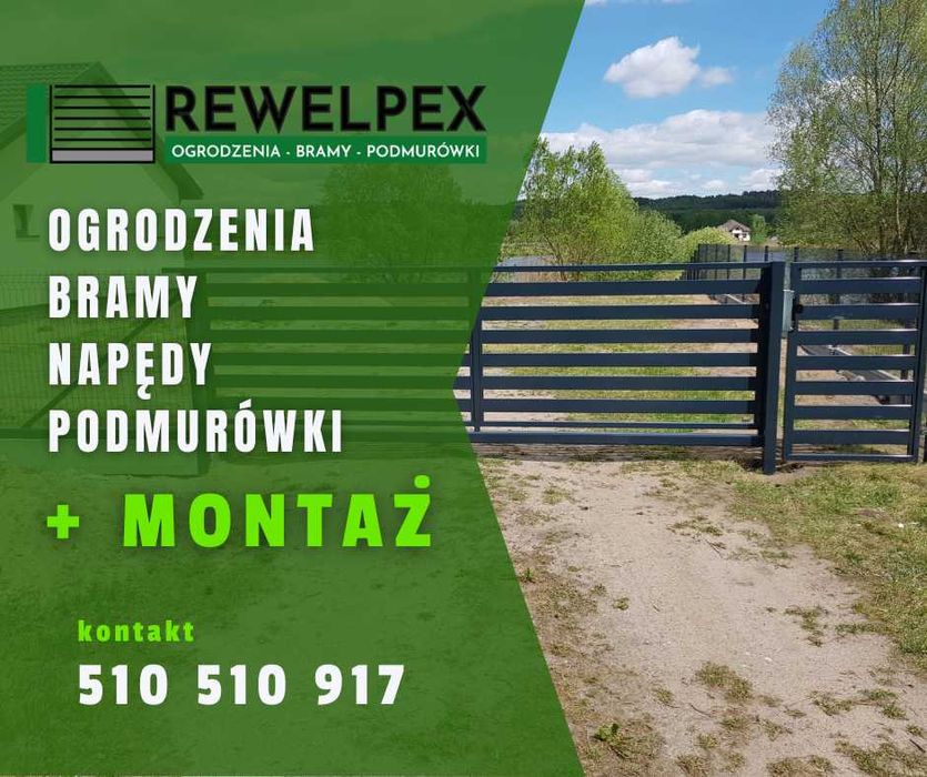 Płoty ogrodzenia, bramy wjazdowe ogrodzenie panelowe z montażem