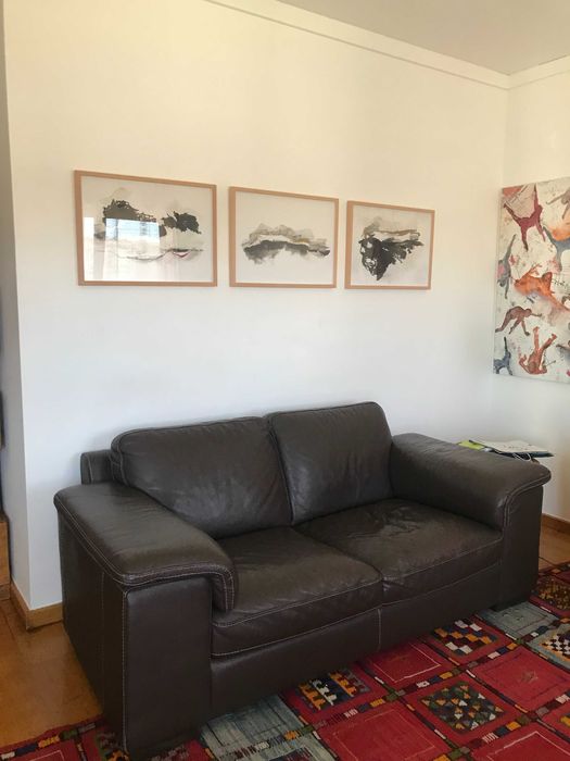 Sofá de pele Divani & Divani em bom estado