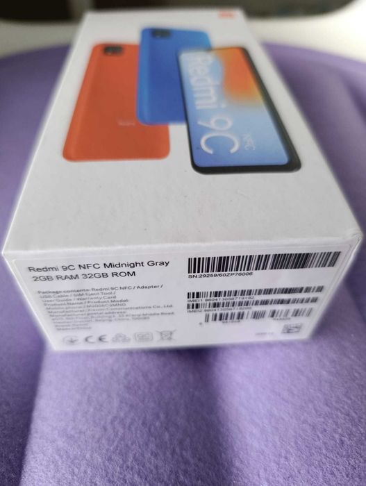 Smartphone Xiaomi Redmi 9C NFC 2GB/32GB (ecrã e câmeras partidas)