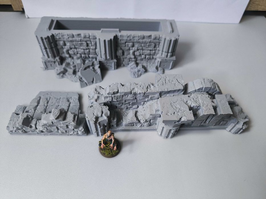 Zrujnowany mur 2(Lost City) RPG Diorama Makieta D&D