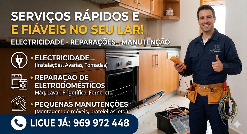 Pequenos serviços eletricidade e eletrodomésticos