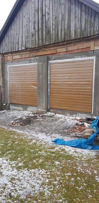 Brama garażowa uchylna dwuskrzydłowa na wymiar montaż pomiar