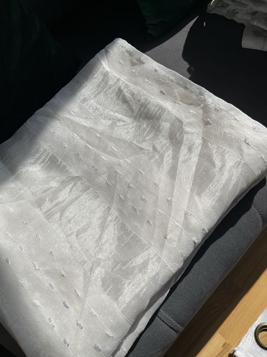 3 firanki na kółka białe