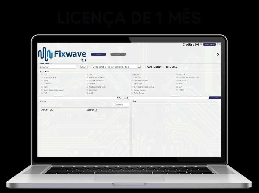 FIXWAVE - Software para Centralinas