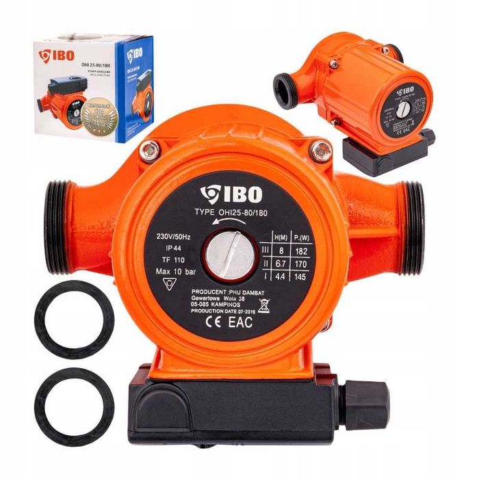 POMPA Obiegowa Bezdławicowa do CO OHI 25/80 180 IBO + uszczelki