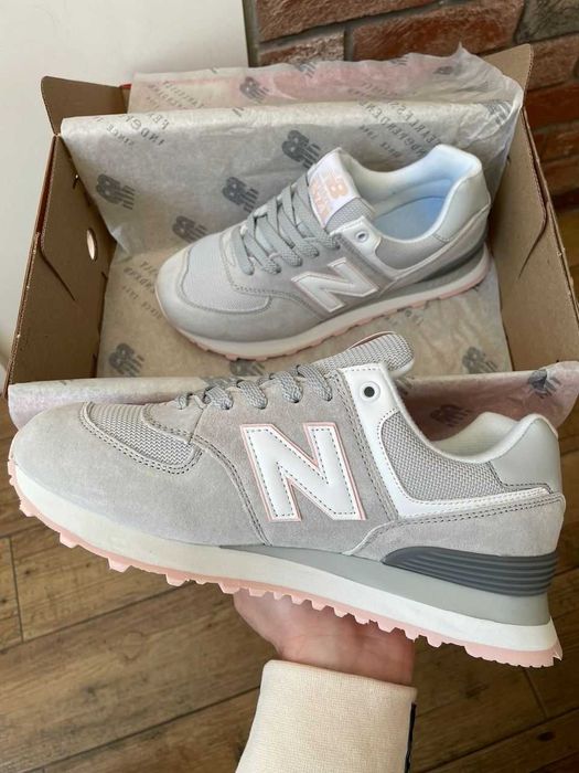SALE! New Balance 574 Light Grey/Pink 36 37 38 39 40 41 42 43 44 45 46