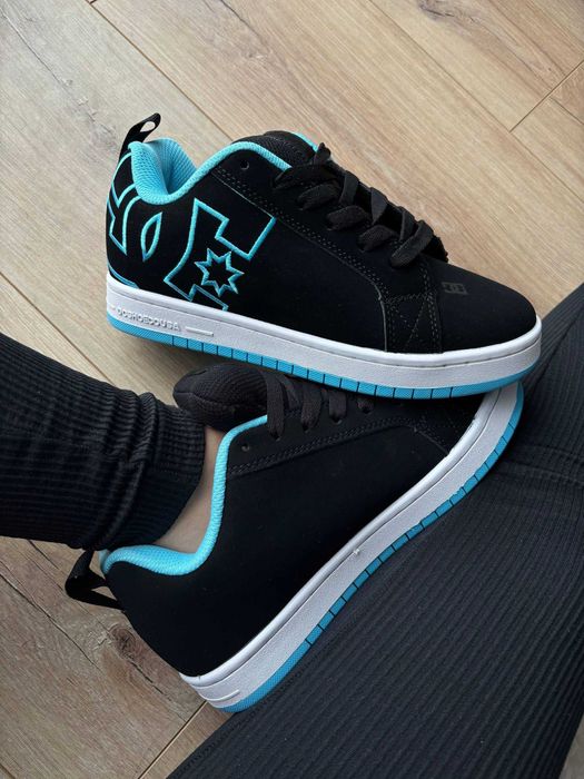 !SALE! DC Shoes Court Graffik Black/Blue 36 37 38 39 40 41 42 43 44 45