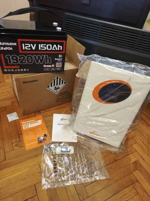 Інвертор 4кв і lifepo4 3.9кв безперебійне живлення