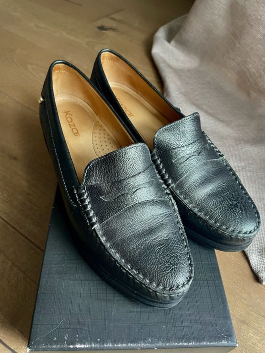 Pięken półbuty Kazar zielony metalik 37 jak nowe