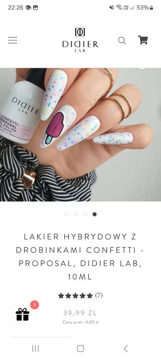 Lakier konfetti didier