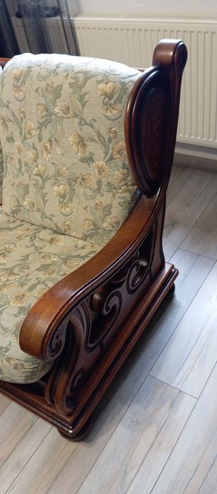 Debowy komplet zestaw wypoczynek 3+2+1