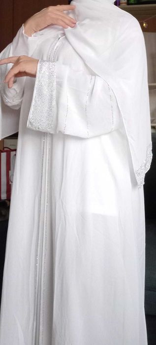 Abaya vestido branco
